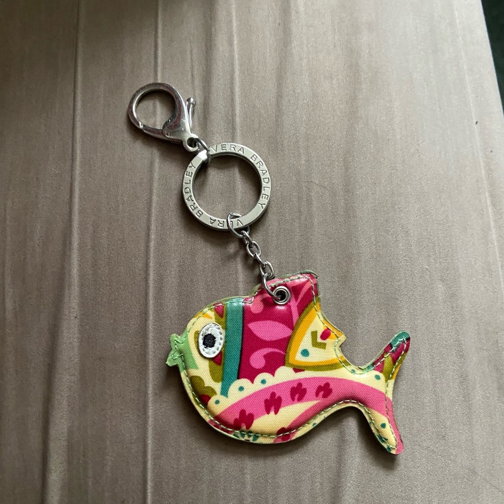 Vera Bradley Fish Keychain